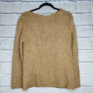 Baldini Sweater Brown Knit Long Sleeve Womens Size Medium